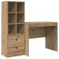Preview: Schreibtisch Artisan-Eiche 135,5 x 50 x 127 cm 2 Stk.