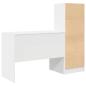 Preview: Schreibtisch mit Schubladen 2 pcs Weiß