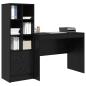 Preview: Schreibtisch mit Schubladen 2 pcs Schwarz Eichen-Optik