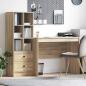 Preview: ARDEBO.de - Schreibtisch mit Schubladen 2 pcs Sonoma-Eiche