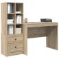 Preview: Schreibtisch mit Schubladen 2 pcs Sonoma-Eiche