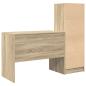 Preview: Schreibtisch mit Schubladen 2 pcs Sonoma-Eiche