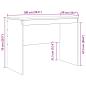 Preview: Schreibtisch mit Schubladen 2 pcs Sonoma-Eiche