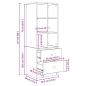 Preview: Schreibtisch mit Schubladen 2 pcs Beton Grau