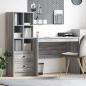 Preview: ARDEBO.de - Schreibtisch Graues Sonoma 145.5 x 50 x 127 cm 2 stk.