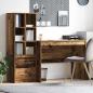 Preview: ARDEBO.de - Schreibtisch mit Schubladen 2 pcs Altholz