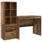 Preview: Schreibtisch mit Schubladen 2 pcs Altholz