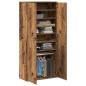 Preview: Highboard 80 x 39 x 178 cm Holzwerkstoff Altholz