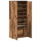 Preview: Highboard 80 x 39 x 178 cm Holzwerkstoff Altholz
