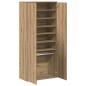 Preview: Hochschrank 80 x 39 x 178 cm Holzwerkstoff Artisan-Eiche