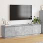 Preview: ARDEBO.de - TV-Schränk 180 x 38 x 49 cm Beton Grau Holzwerkstoff