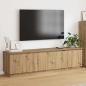 Preview: ARDEBO.de - TV-Schränk 180 x 38 x 49 cm Artisan-Eiche Holzwerkstoff