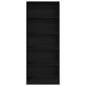Preview: Kleiderschrank Schwarz Eichen-Optik 80 x 50 x 200 cm