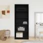 Preview: Kleiderschrank Schwarz Eichen-Optik 80 x 50 x 200 cm