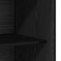 Preview: Kleiderschrank Schwarz Eichen-Optik 80 x 50 x 200 cm