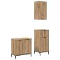 Preview: Badezimmermöbel-Set 3 Stk. Artisan-Eiche 39,5 x 36 x 88 cm