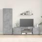 Preview: TV-Schrankset Beton Grau Holzwerkstoff