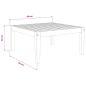 Preview: Gartentisch Massivholz Akazie Natur 60 x 60 x 30 cm