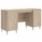 Preview: Schreibtisch Sonoma-Eiche 142,5 x 50 x 75 cm Holzwerkstoff