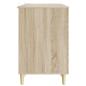 Preview: Schreibtisch Sonoma-Eiche 142,5 x 50 x 75 cm Holzwerkstoff