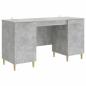 Preview: Schreibtisch Betongrau 142,5 x 50 x 75 cm Holzwerkstoff