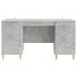 Preview: Schreibtisch Betongrau 142,5 x 50 x 75 cm Holzwerkstoff
