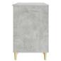 Preview: Schreibtisch Betongrau 142,5 x 50 x 75 cm Holzwerkstoff