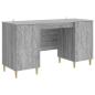Preview: Schreibtisch Sonoma-Grau 142,5 x 50 x 75 cm Holzwerkstoff