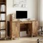 Preview: ARDEBO.de - Schreibtisch Altholz 142,5 x 50 x 75 cm Holzwerkstoff