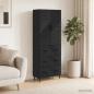 Preview: ARDEBO.de - Schrankset 2 stk. 66 x 34,5 x 90 cm Holzwerkstoff Schwarz