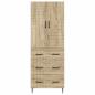 Preview: Schrankset 2 stk. 66 x 34,5 x 90 cm Holzwerkstoff Sonoma-Eiche