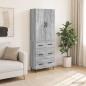 Preview: ARDEBO.de - Schrankset 2 stk. 66 x 34,5 x 90 cm Holzwerkstoff Grau Sonoma