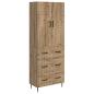 Preview: Schrankset 2 stk. 66 x 34,5 x 90 cm Holzwerkstoff Artisan-Eiche