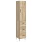 Preview: Schrankset 2 stk. 33 x 34,5 x 90 cm Holzwerkstoff Sonoma-Eiche