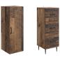 Preview: Schrankset 2 stk. 33 x 34,5 x 90 cm Holzwerkstoff Altholz
