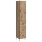 Preview: Schrankset 2 stk. 33 x 34,5 x 90 cm Holzwerkstoff Artisan-Eiche