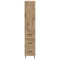 Preview: Schrankset 2 stk. 33 x 34,5 x 90 cm Holzwerkstoff Artisan-Eiche