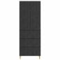 Preview: Schrankset 2 stk. 66 x 34,5 x 90 cm Holzwerkstoff Schwarz