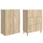 Preview: Schrankset 2 stk. 66 x 34,5 x 90 cm Holzwerkstoff Sonoma-Eiche