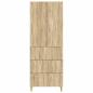 Preview: Schrankset 2 stk. 66 x 34,5 x 90 cm Holzwerkstoff Sonoma-Eiche