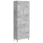 Preview: Schrankset 2 stk. 66 x 34,5 x 90 cm Holzwerkstoff Betongrau