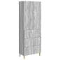 Preview: Schrankset 2 stk. 66 x 34,5 x 90 cm Holzwerkstoff Sonoma-Grau