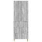 Preview: Schrankset 2 stk. 66 x 34,5 x 90 cm Holzwerkstoff Sonoma-Grau