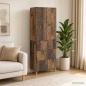 Preview: ARDEBO.de - Schrankset 2 stk. 66 x 34,5 x 90 cm Holzwerkstoff Altholz