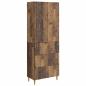 Preview: Schrankset 2 stk. 66 x 34,5 x 90 cm Holzwerkstoff Altholz