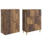 Preview: Schrankset 2 stk. 66 x 34,5 x 90 cm Holzwerkstoff Altholz