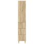 Preview: Schrankset 2 stk. 33 x 34,5 x 90 cm Holzwerkstoff Sonoma-Eiche