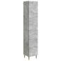 Preview: Schrankset 2 stk. 33 x 34,5 x 90 cm Holzwerkstoff Betongrau