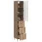 Preview: Schrankset 2 stk. 33 x 34,5 x 90 cm Holzwerkstoff Artisan-Eiche