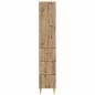 Preview: Schrankset 2 stk. 33 x 34,5 x 90 cm Holzwerkstoff Artisan-Eiche